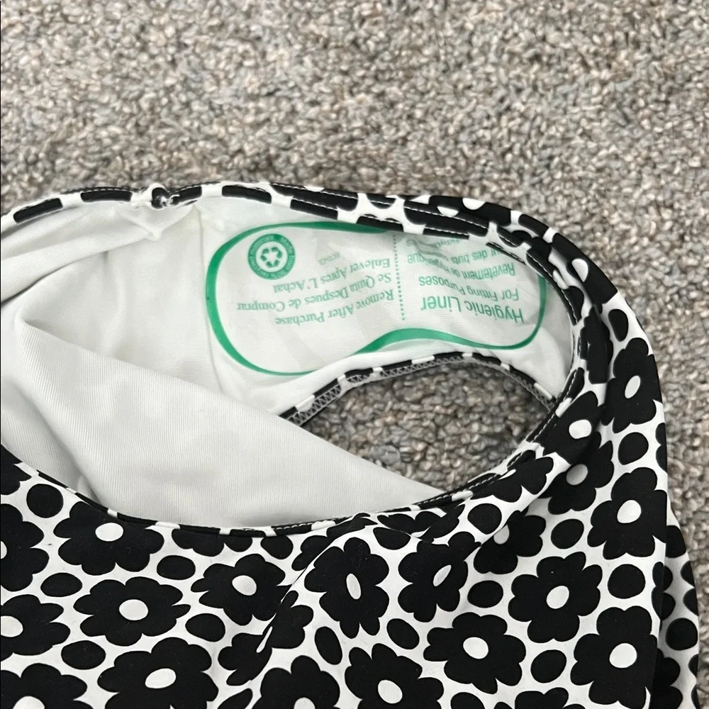 Kate Spade Black and White Floral One Piece Swimsuit - Picture 3 of 4